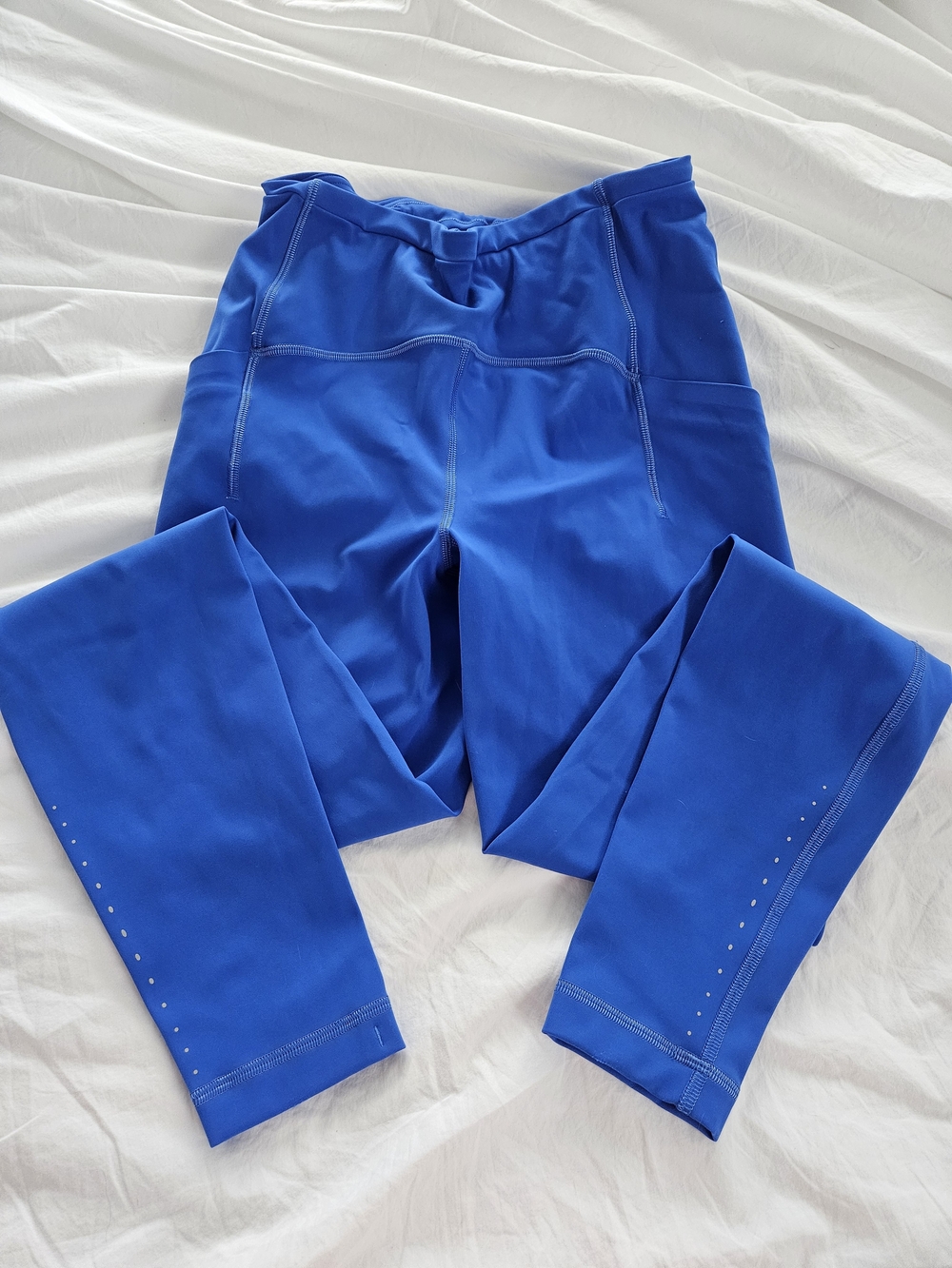 lululemon athletica Royal Blue Leggings with Small Reflective Dots
